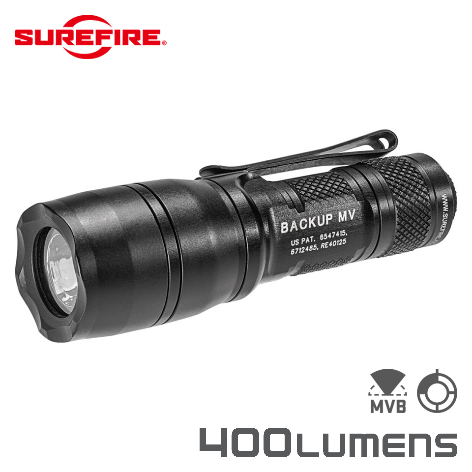 SUREFIRE E1B-MV BACKUP – Dual-Output MaxVision Beam LED Flashlight